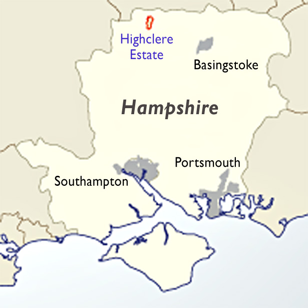 Te Bouwen En Wonen Highclere Castle On A Map